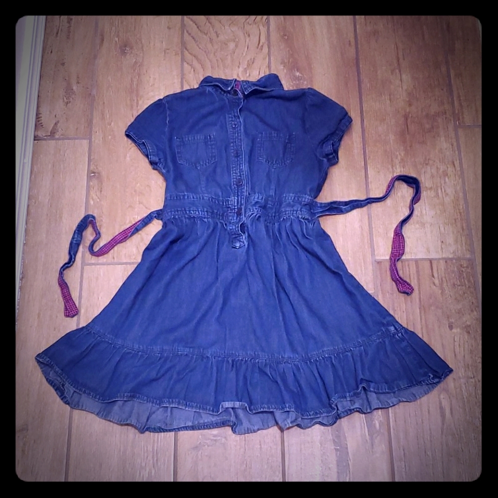 🐇HP!🌻Cherokee Denim Dress Girls Size S (6